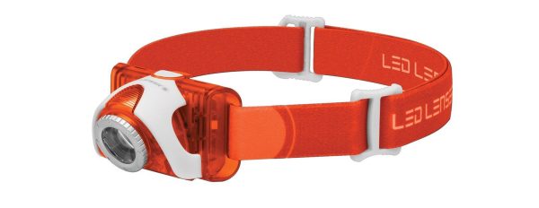 Led Lenser SEO3 LED Head Torch orange, Case SAB – صاب